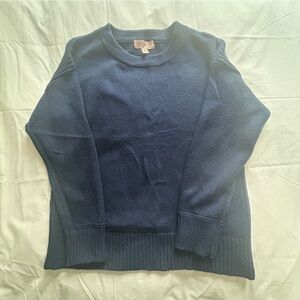 Philosophy Navy Blue Crew Neck Sweater